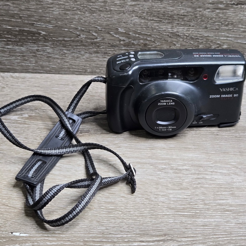Yashica Zoom Image 90 Super f=38-90mm 1:3.5-7.8 Point Shoot Camera Tested + Batt